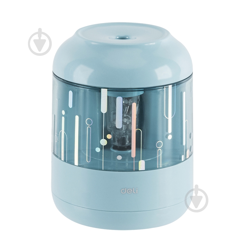 Точилка механическая EH508-Bl голубая электрическая с верхней подачей карандаша Deli - фото 1