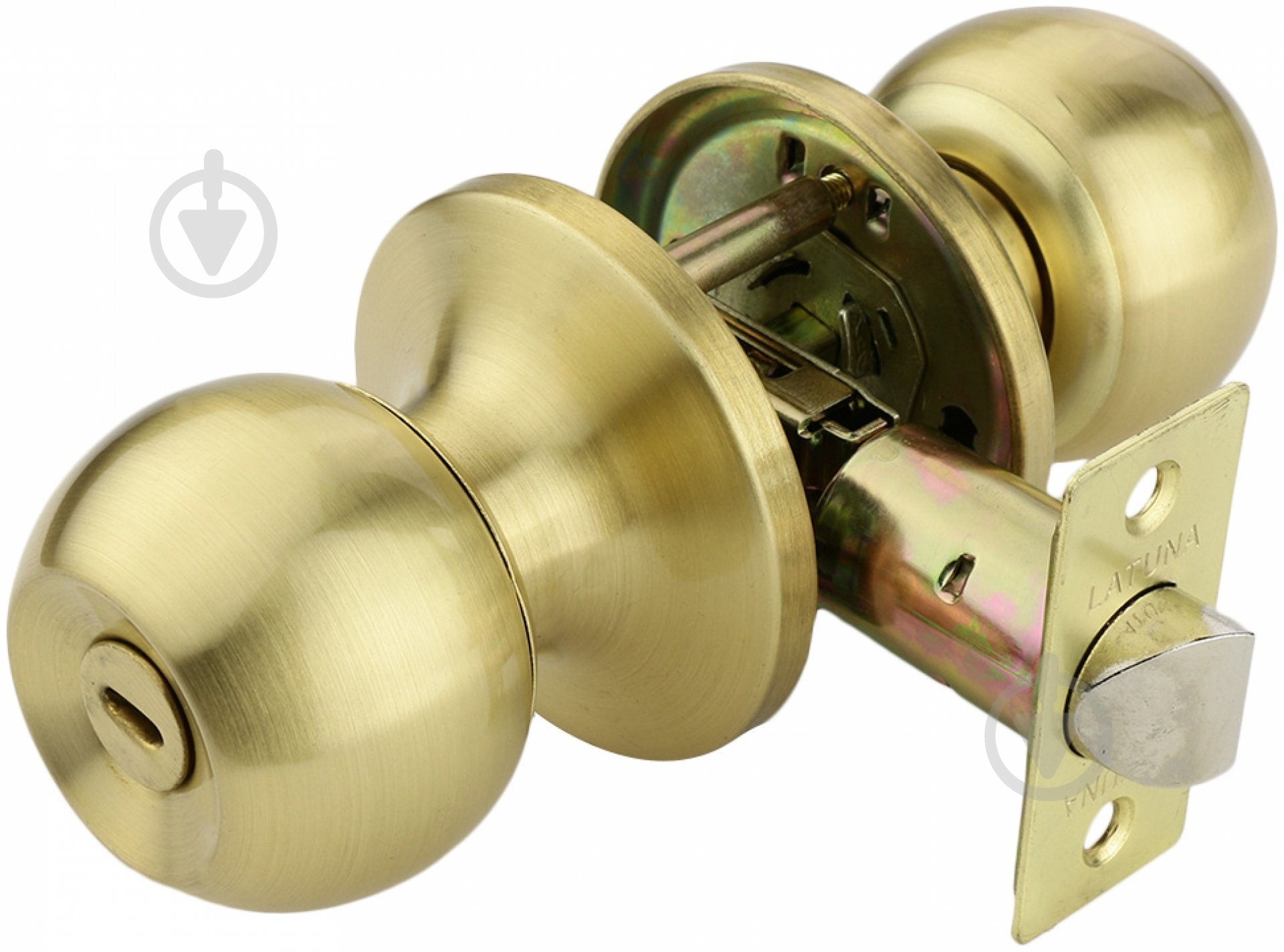 Кнобсет (ручка-засувка) Latuna Куля санвузловий матова латунь - фото 1 Кнобсет (ручка-засувка) Latuna Куля санвузловий матова латунь - фото 1