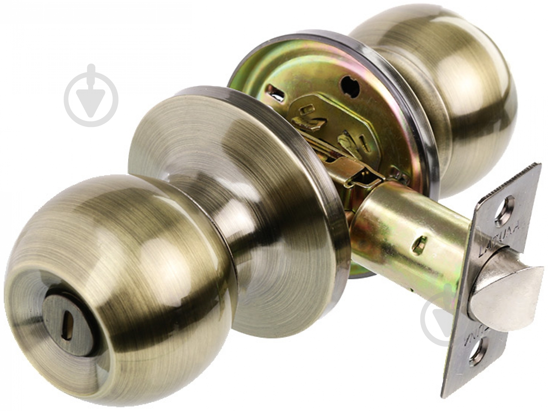 Кнобсет (ручка-защелка) Latuna Шар санузловой античная латунь - фото 1 Кнобсет (ручка-защелка) Latuna Шар санузловой античная латунь - фото 1