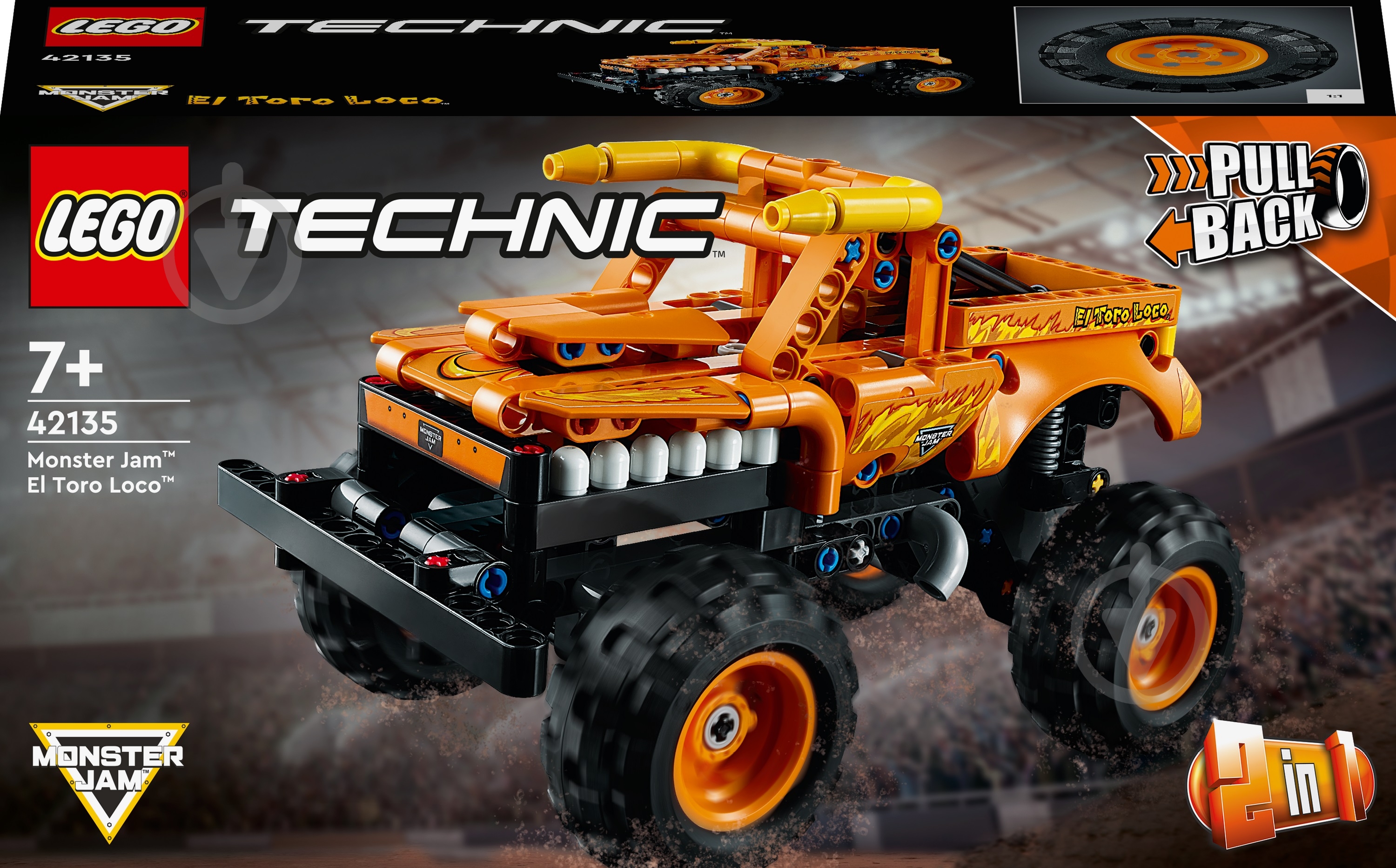 Конструктор LEGO Technic Monster Jam™ El Toro Loco™ 42135 - фото 1 Конструктор LEGO Technic Monster Jam™ El Toro Loco™ 42135 - фото 1