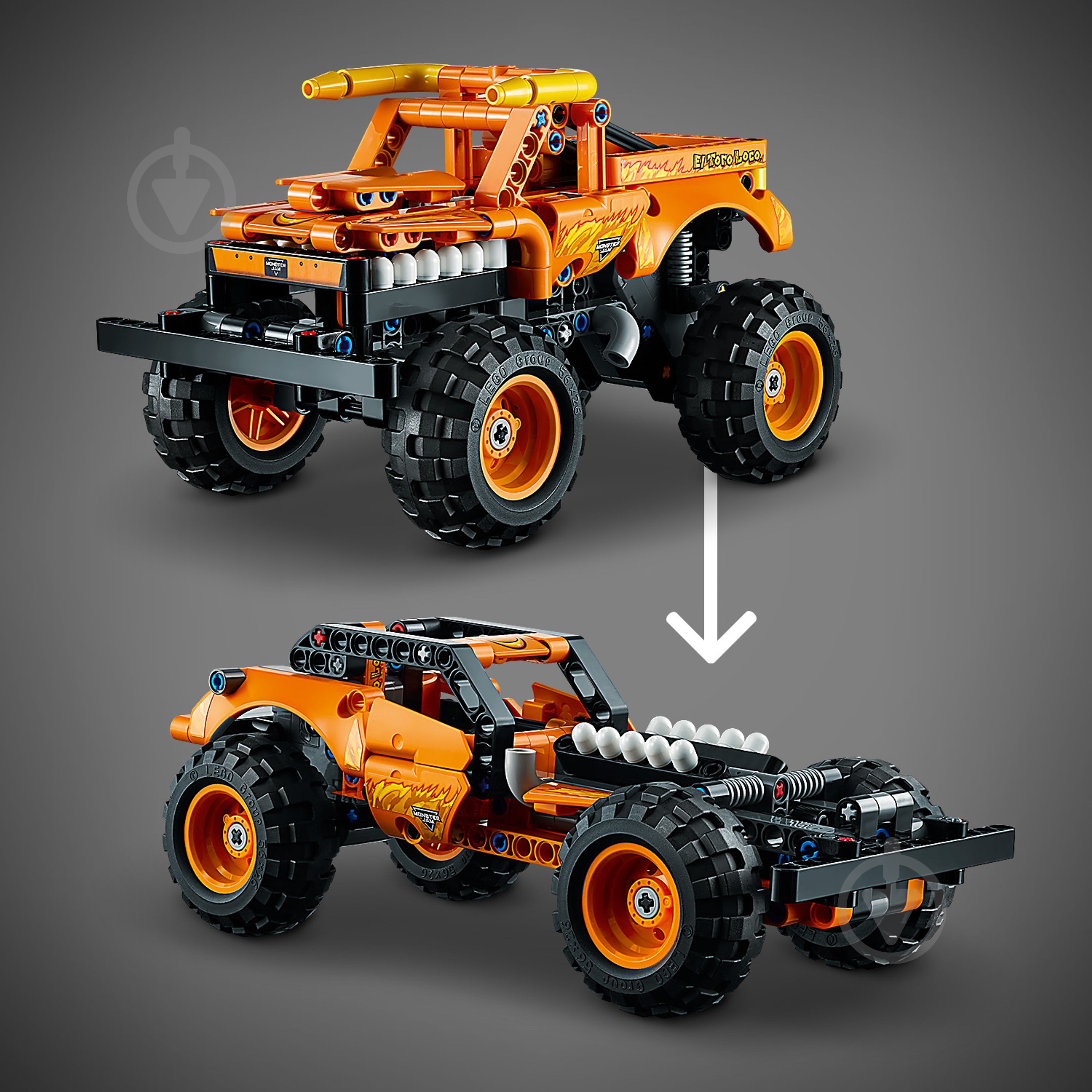 Конструктор LEGO Technic Monster Jam™ El Toro Loco™ 42135 - фото 4 Конструктор LEGO Technic Monster Jam™ El Toro Loco™ 42135 - фото 4