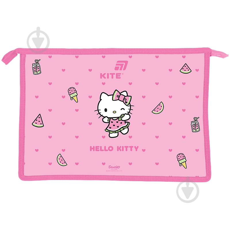 Папка на молнии Hello Kitty A4+ HK26-428 KITE - фото 1