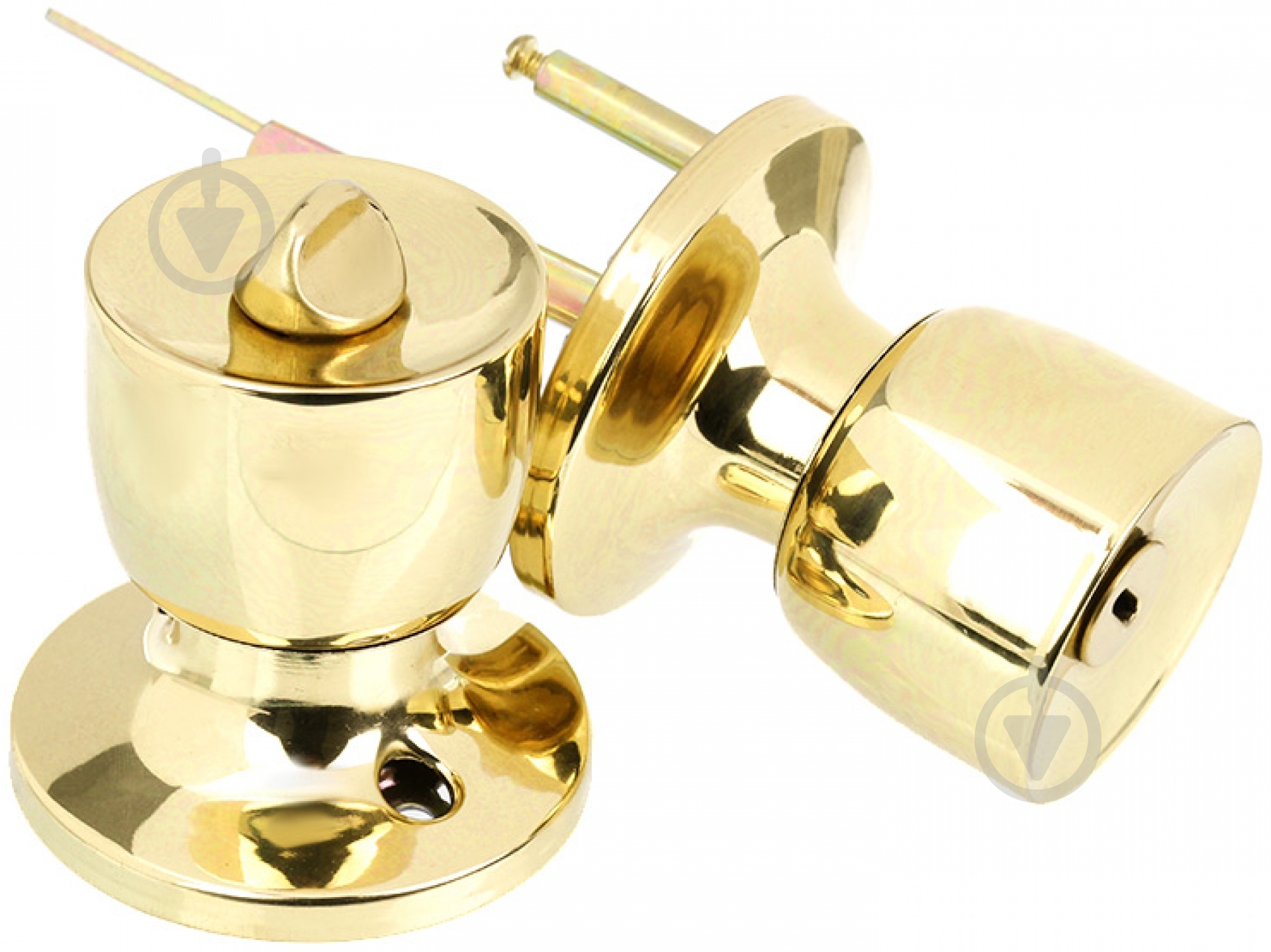 Кнобсет (ручка-засувка) Latuna Тюльпан WC полірована латунь - фото 2 Кнобсет (ручка-засувка) Latuna Тюльпан WC полірована латунь - фото 2