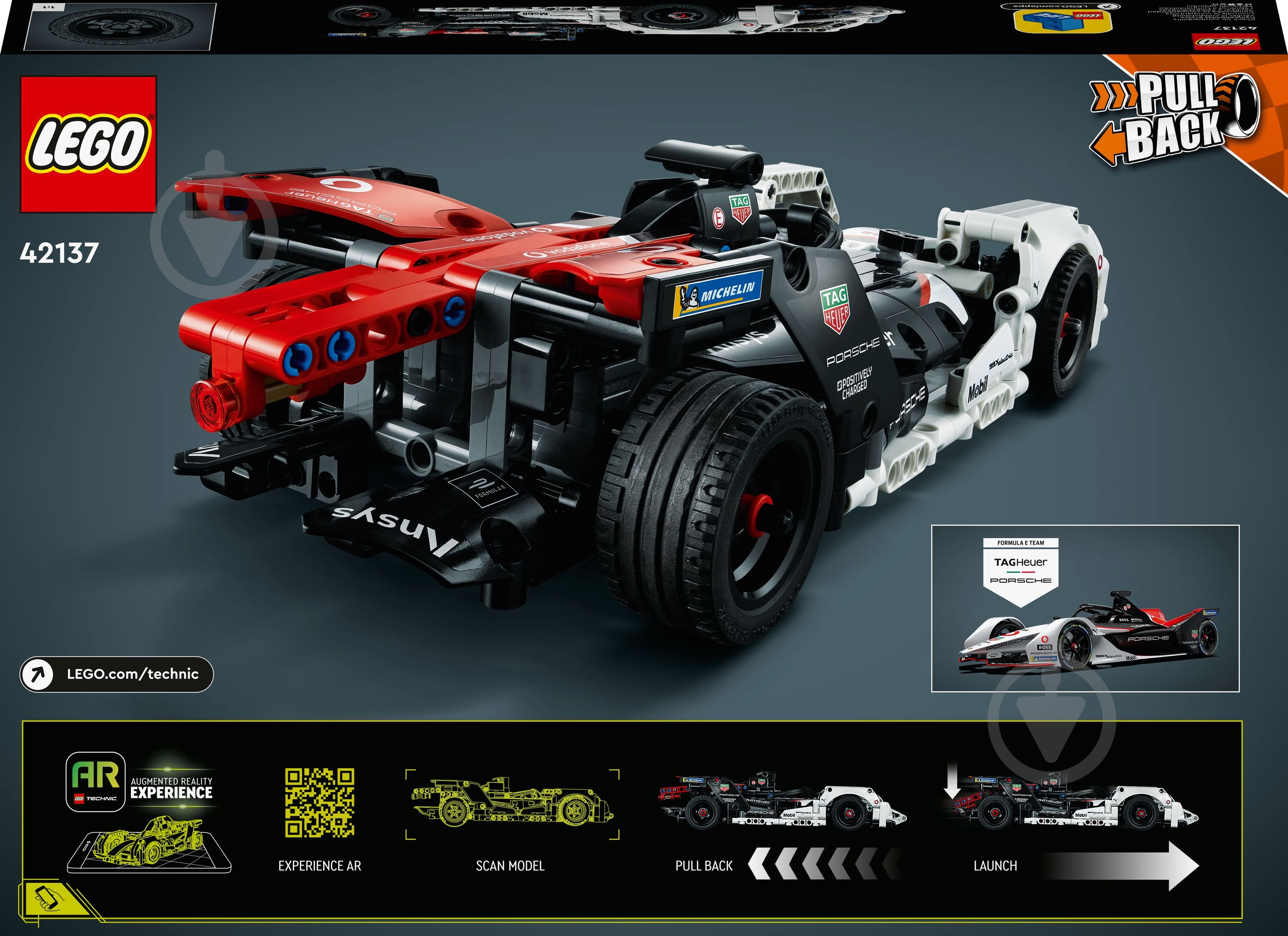 Конструктор LEGO Technic Formula E® Porsche 99X Electric 42137 - фото 6