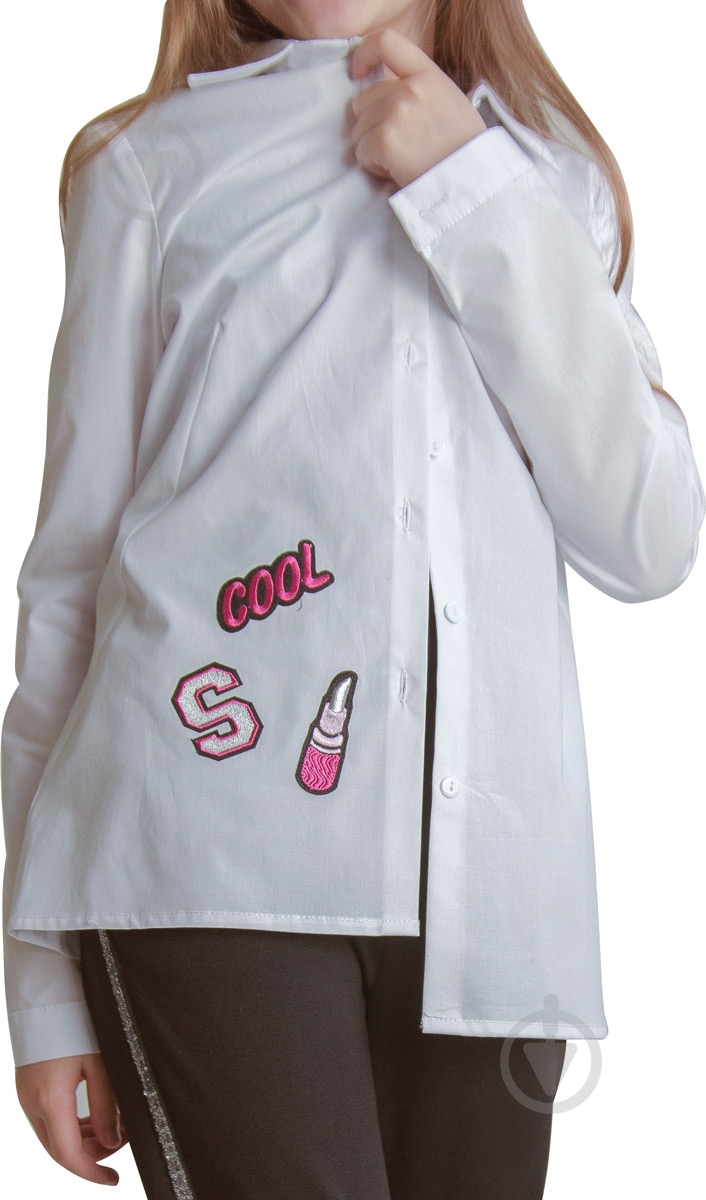 Блуза Sasha р.146 белый 4355 - фото 1