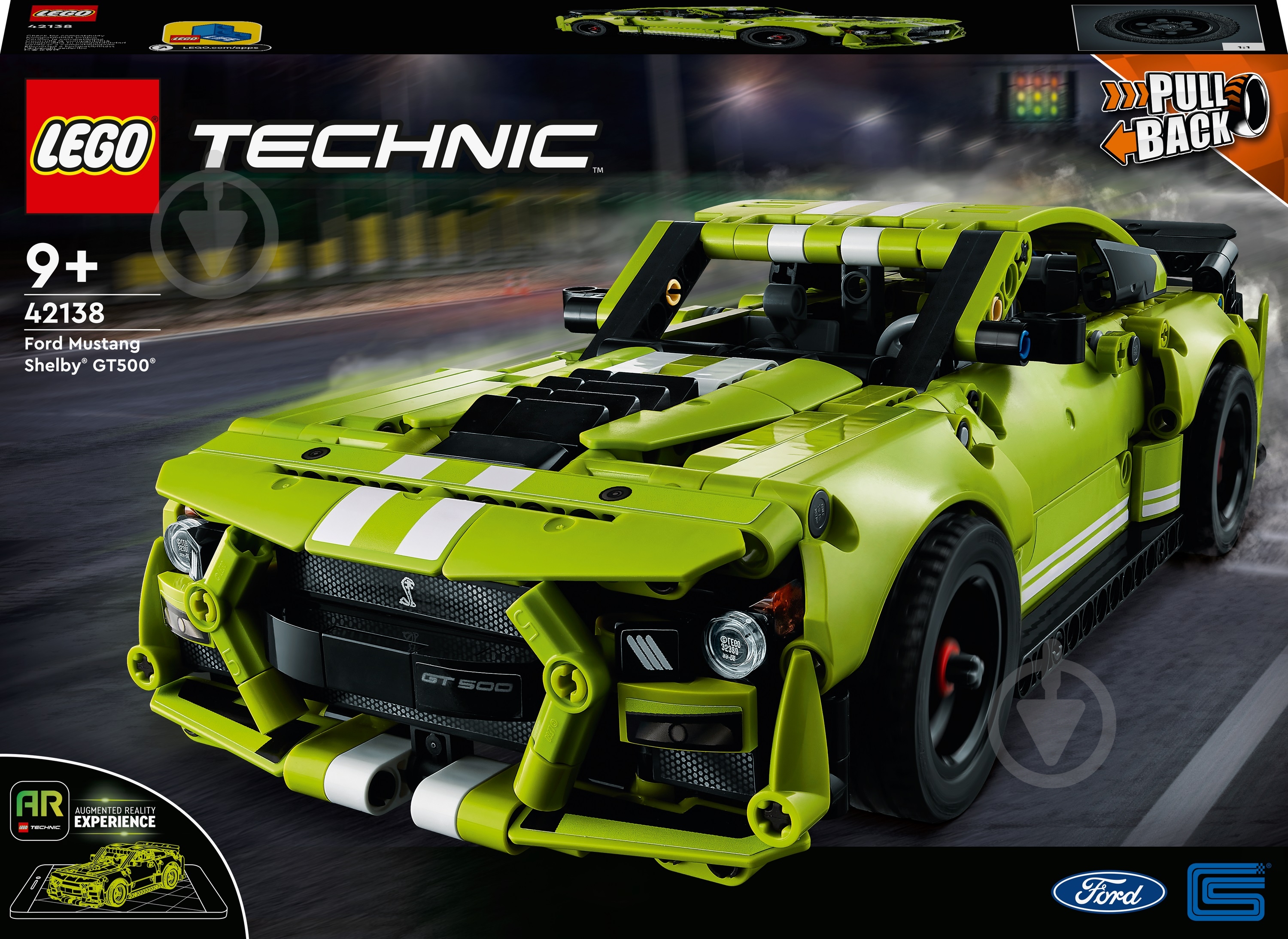 Конструктор LEGO Technic Ford Mustang Shelby® GT500® 42138 - фото 1 Конструктор LEGO Technic Ford Mustang Shelby® GT500® 42138 - фото 1