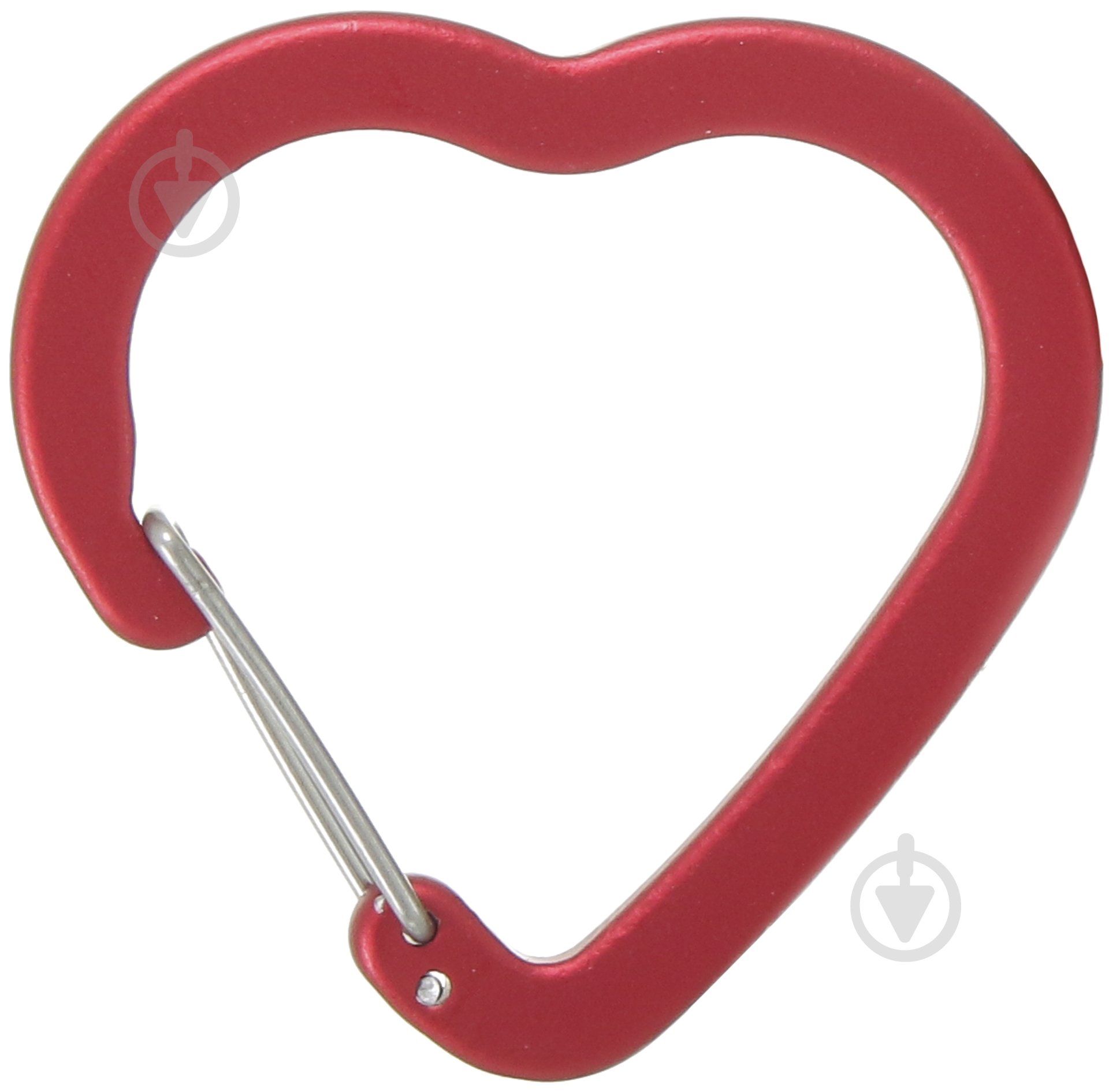 Карабин 44x40x4.5 мм сердце 4,5 мм алюминий 1 шт. - фото 1