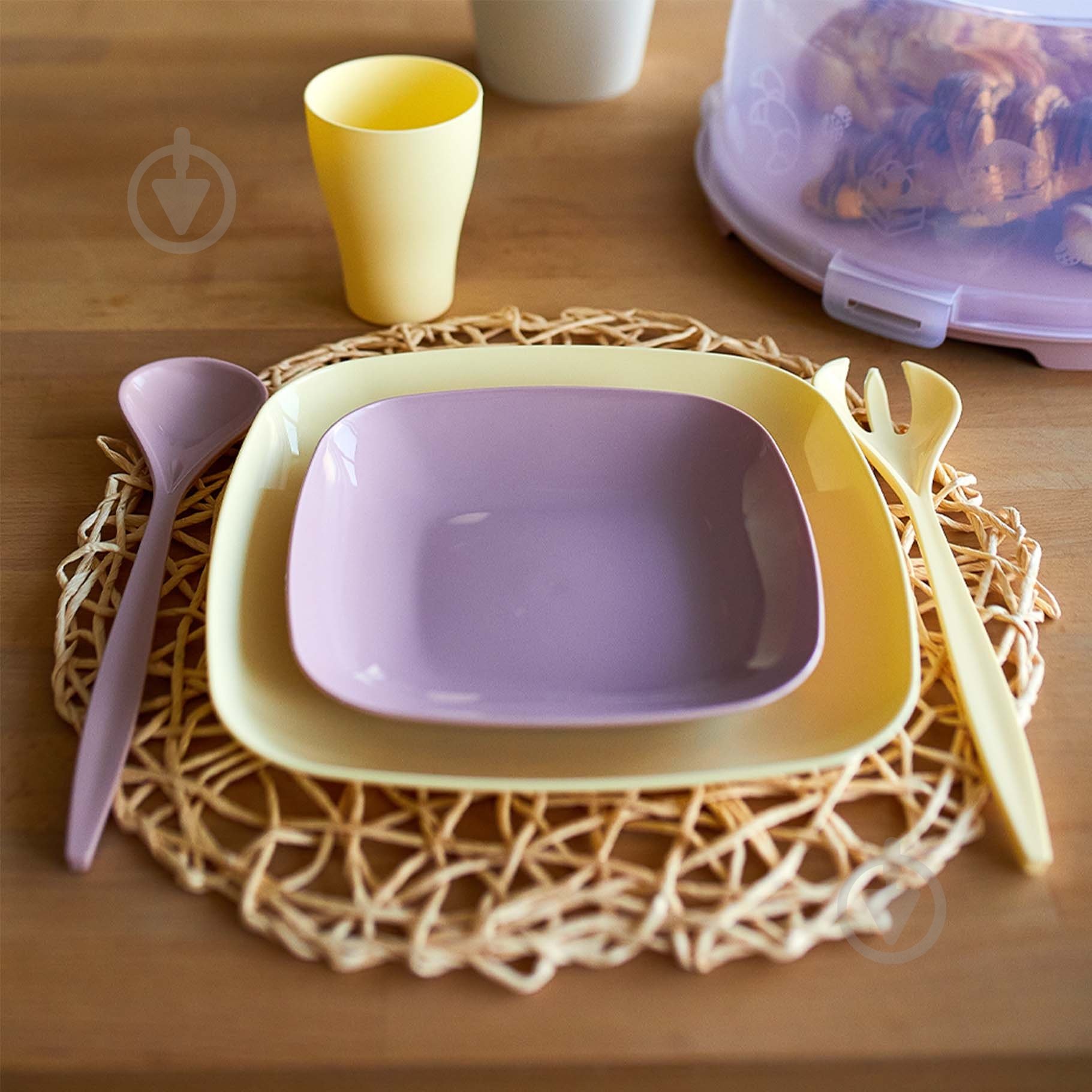 Тарелка Алеана Мульти 190х190 фрезия - фото 2 Тарелка Алеана Мульти 190х190 фрезия - фото 2