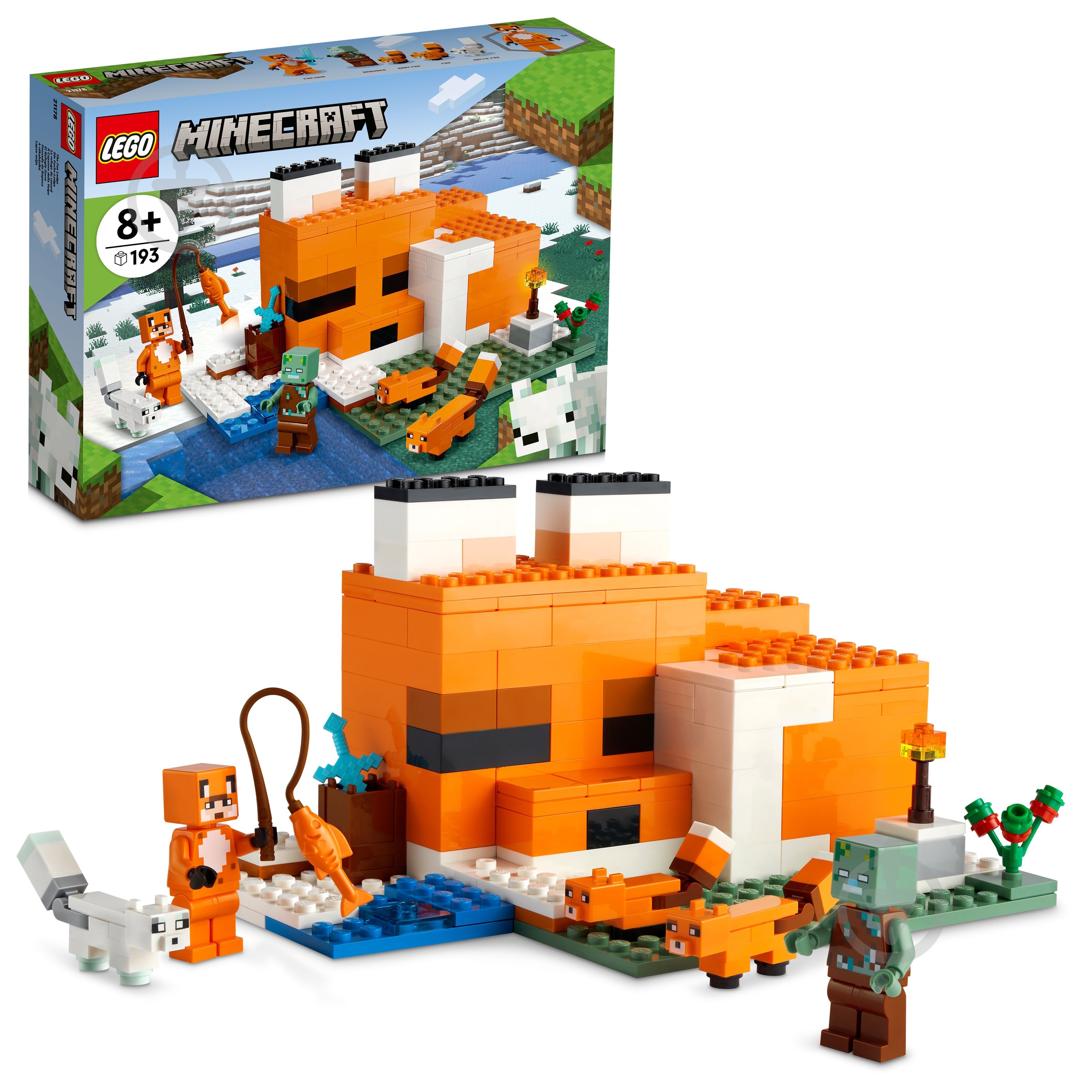 Конструктор LEGO Minecraft Нора лисиці 21178 - фото 7