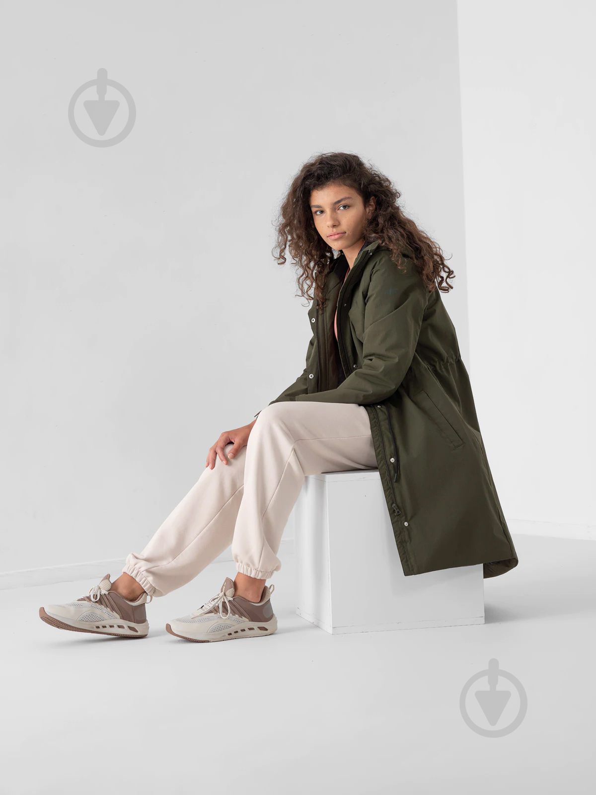 Куртка женское 4F D4Z21-KUD302-43S р.2XL хаки - фото 1