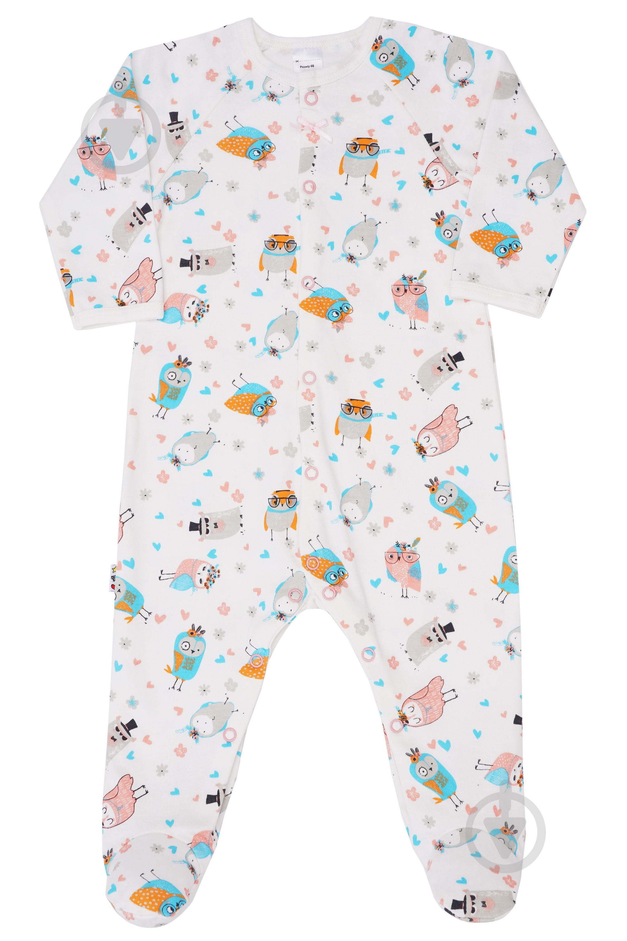 Человечек для девочки ТМ Софія Owls р.68 мульти 300168 - фото 1 Человечек для девочки ТМ Софія Owls р.68 мульти 300168 - фото 1