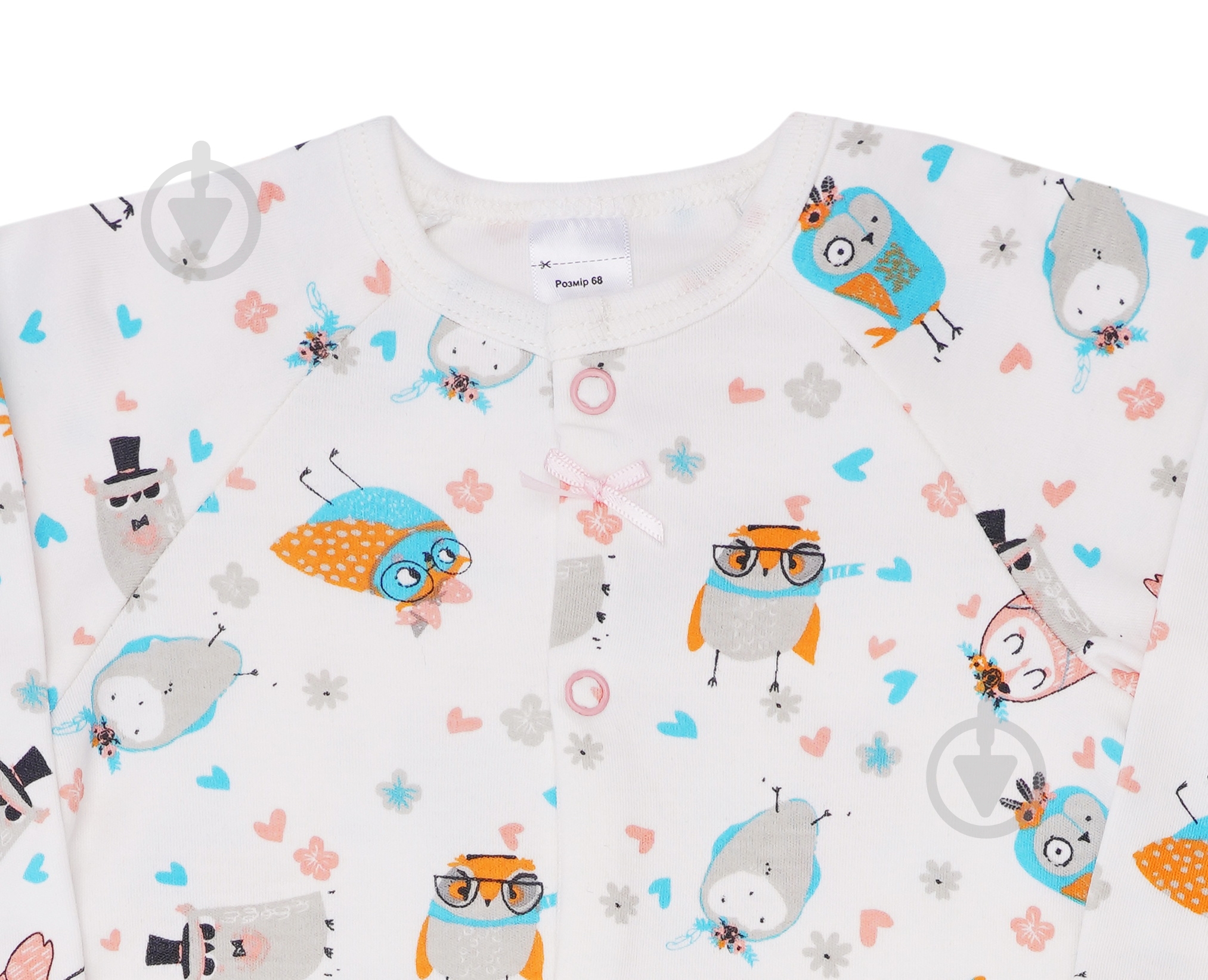 Человечек для девочки ТМ Софія Owls р.68 мульти 300168 - фото 4 Человечек для девочки ТМ Софія Owls р.68 мульти 300168 - фото 4
