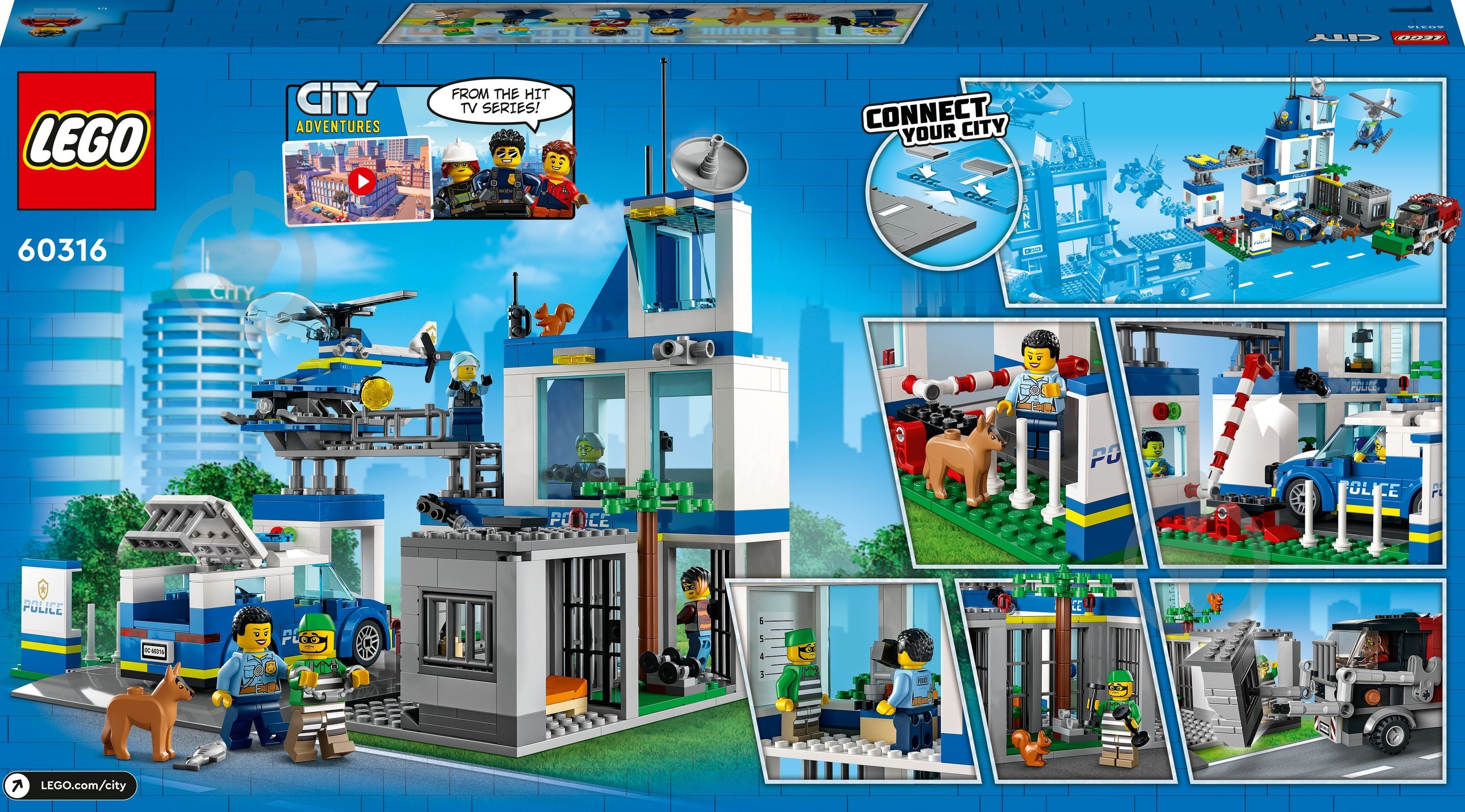 ᐉ Конструктор LEGO City Поліцейська дільниця 60316 • Краща ціна в