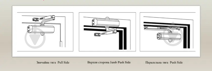 Доводчик дверной ASTEX FRD B6W 1524 мм Ral 7022 серый 150 кг - фото 6 Доводчик дверной ASTEX FRD B6W 1524 мм Ral 7022 серый 150 кг - фото 6