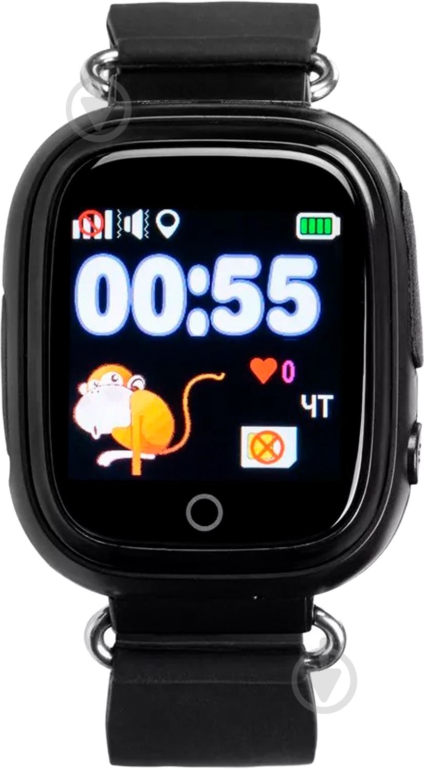 Смарт-годинник дитячий Gelius з GPS-трекером black (GP-PK003) - фото 7