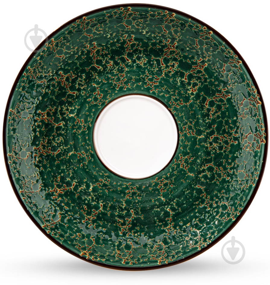 Блюдце Wilmax Splash Green 11 см WL-667533/B - фото 1 Блюдце Wilmax Splash Green 11 см WL-667533/B - фото 1
