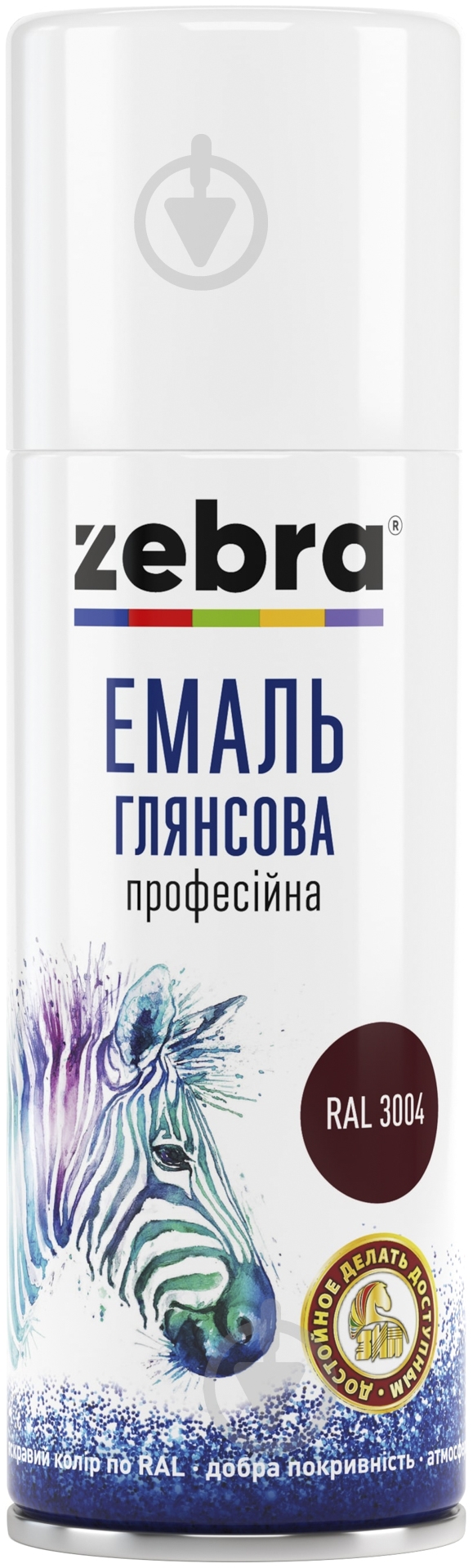 Емаль аерозольна ZEBRA професійна серія Акварель RAL 6003 хакі глянець 400 мл - фото 1