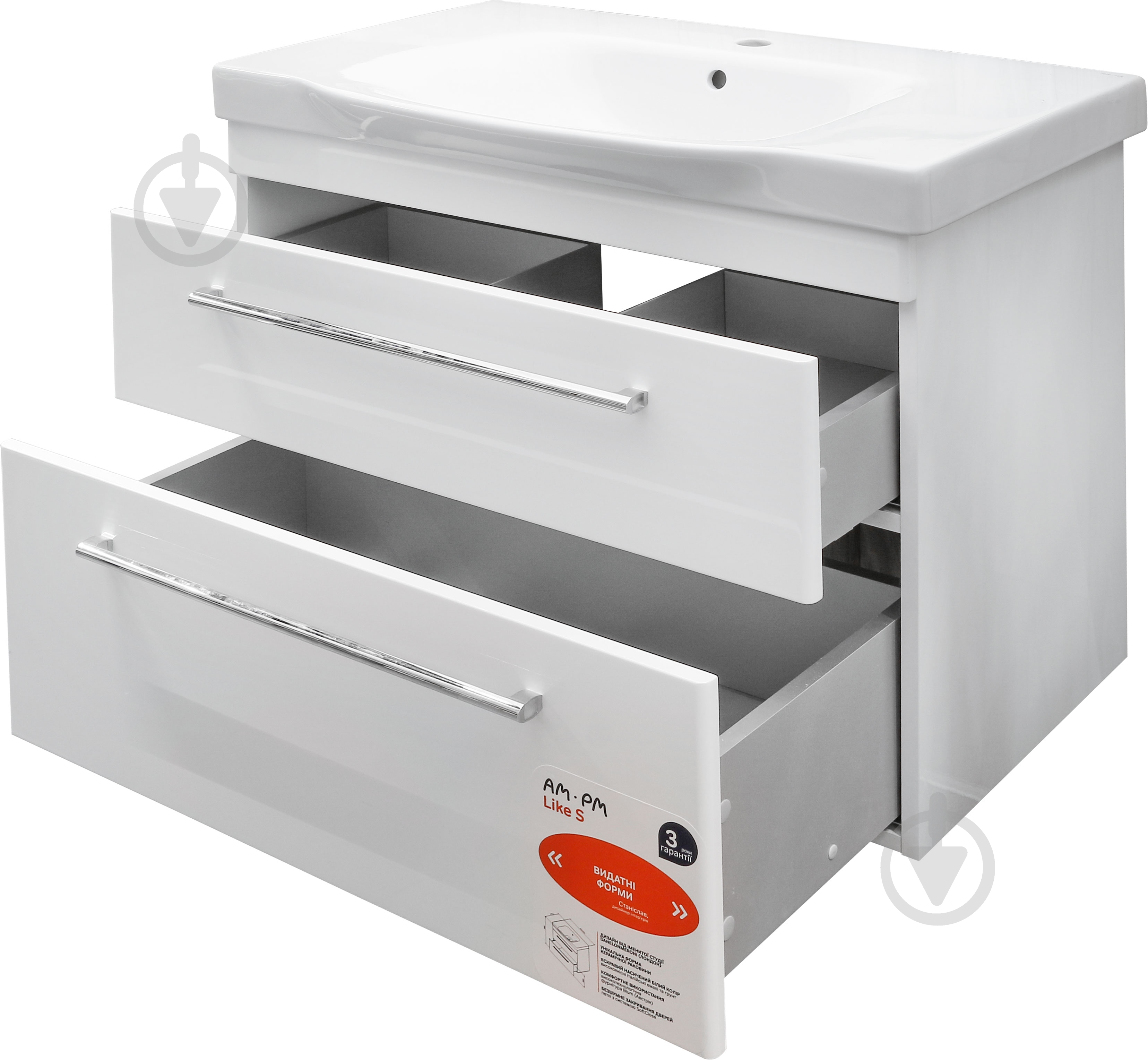Тумба подвесная AM.PM з умивальником Like S 80 - фото 3
