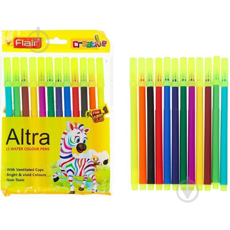 Фломастеры Altra 12 цветов FA8017 Flair - фото 1