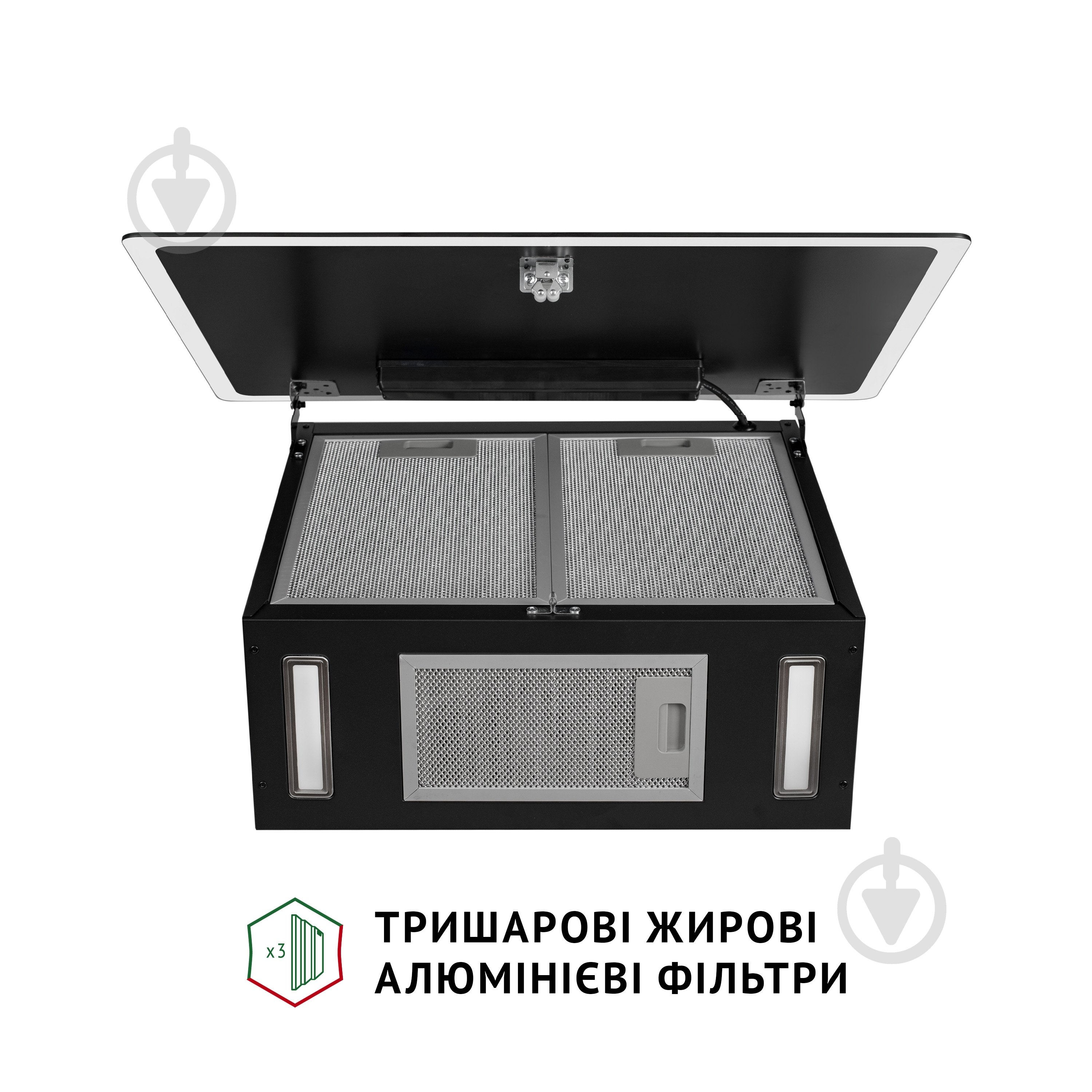 Витяжка Perfelli RIVA NERO декоративна похила - фото 10