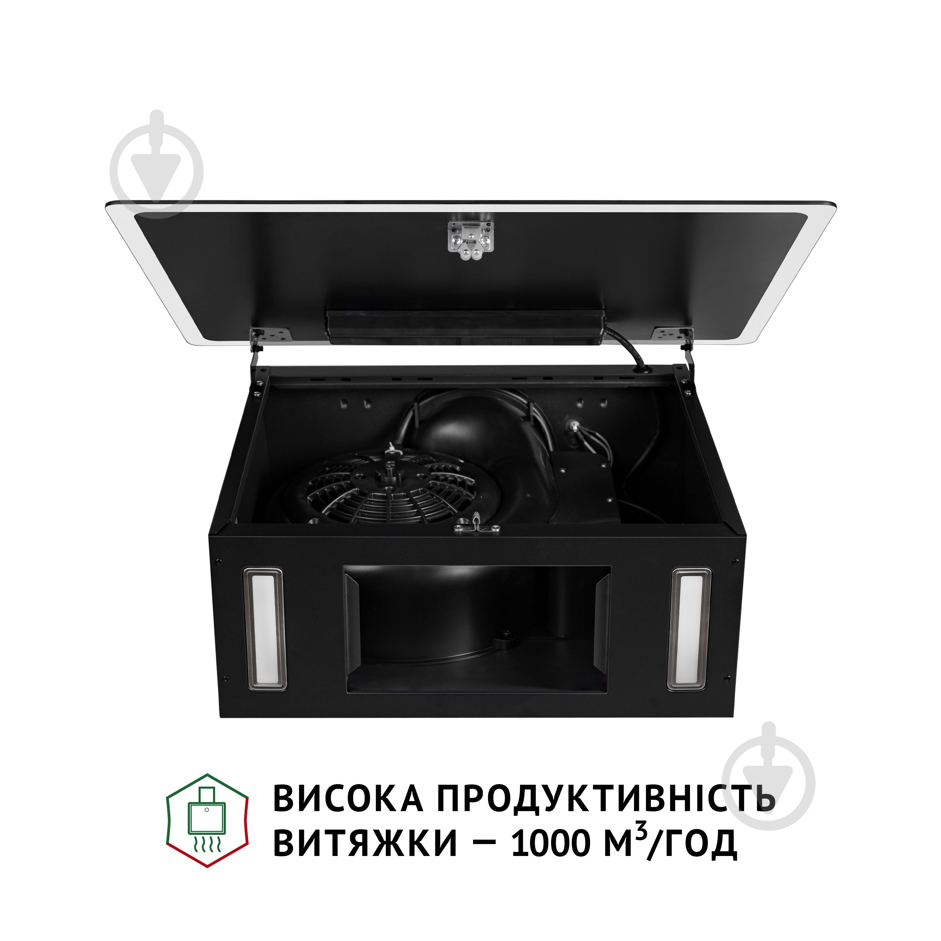 Витяжка Perfelli RIVA NERO декоративна похила - фото 11