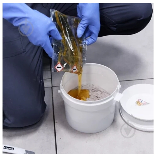 Затірка для плитки Ceresit епоксідна CE 89 ULTRAEPOXY PREMIUM 2,5 кг №807 відро сіра перлина - фото 6