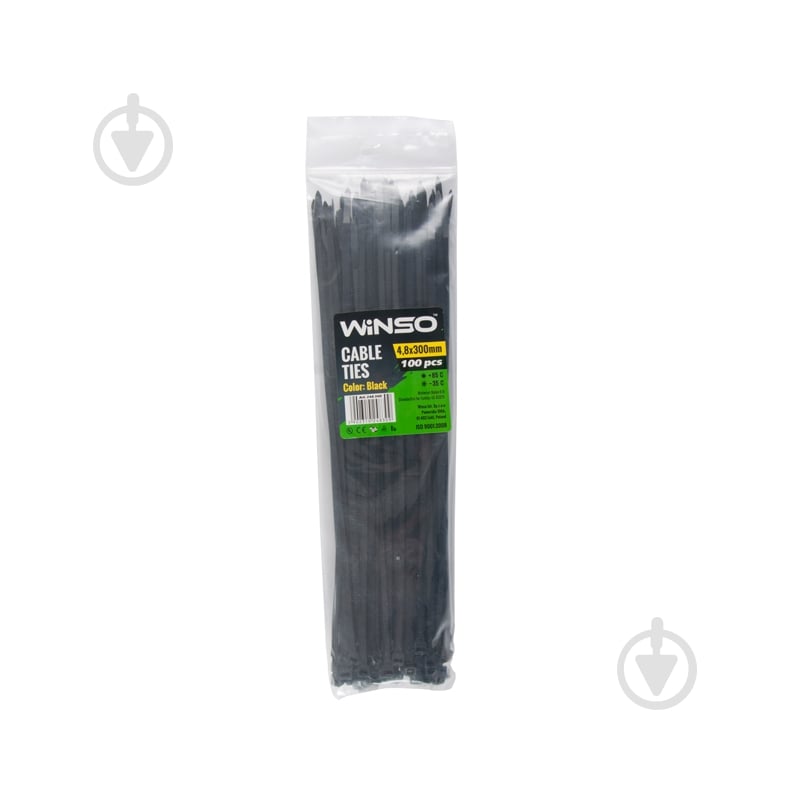 Хомут пластиковый WINSO 4,8x300 100 шт. 248300 - фото 1