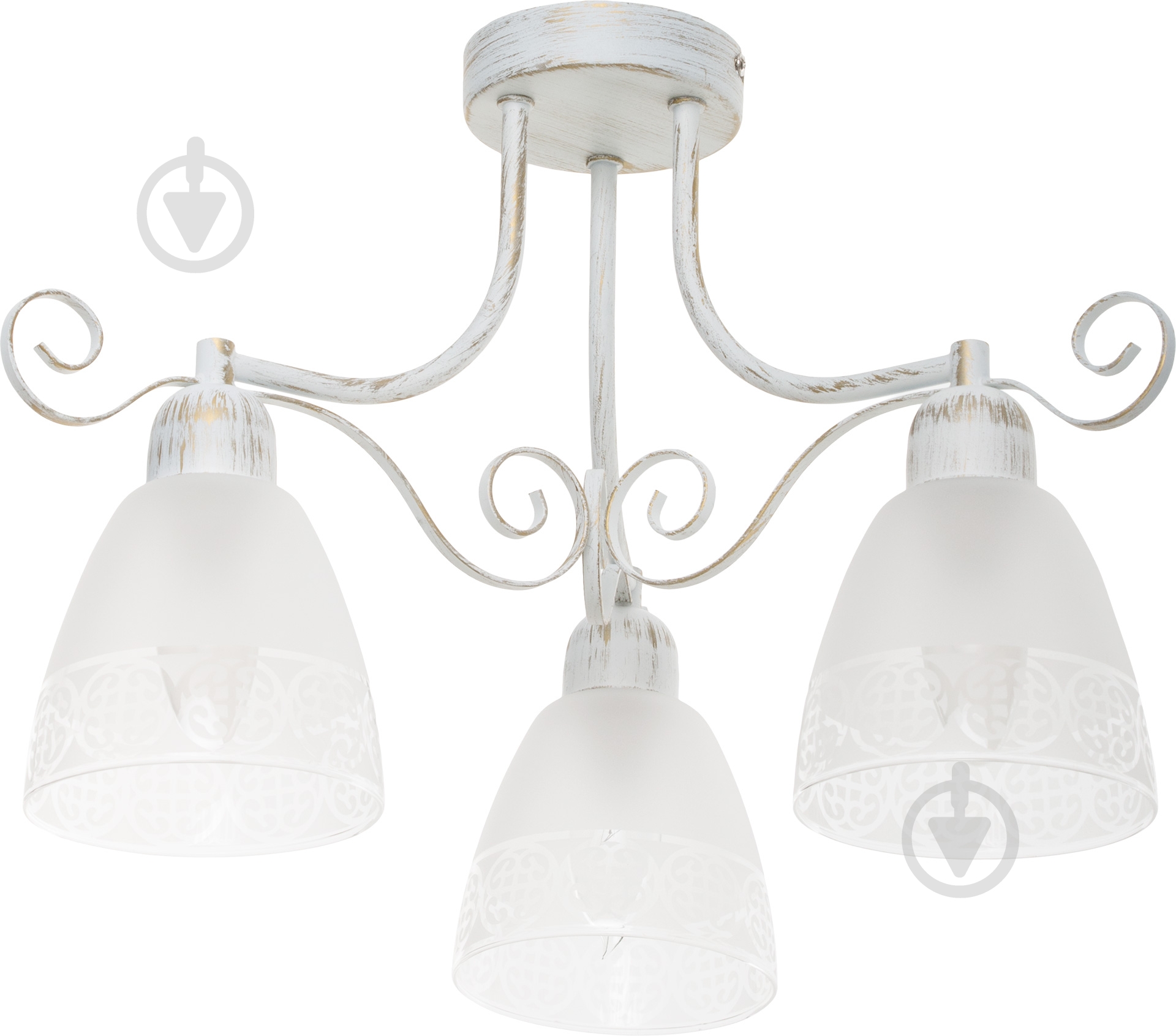 Люстра потолочная Victoria Lighting 3xE14 античный белый Lucia/PL3 - фото 1