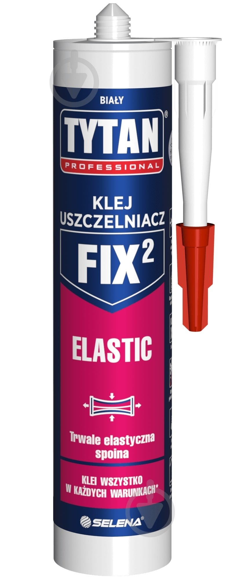 Клей-герметик Tytan FIX² Elastic 290 мл білий - фото 1