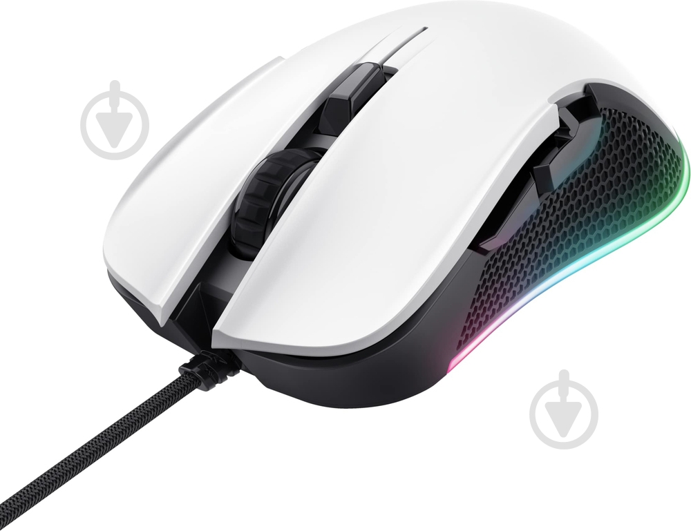 Мышь Trust GXT 922 Ybar Illuminated white (24730_TRUST) - фото 4