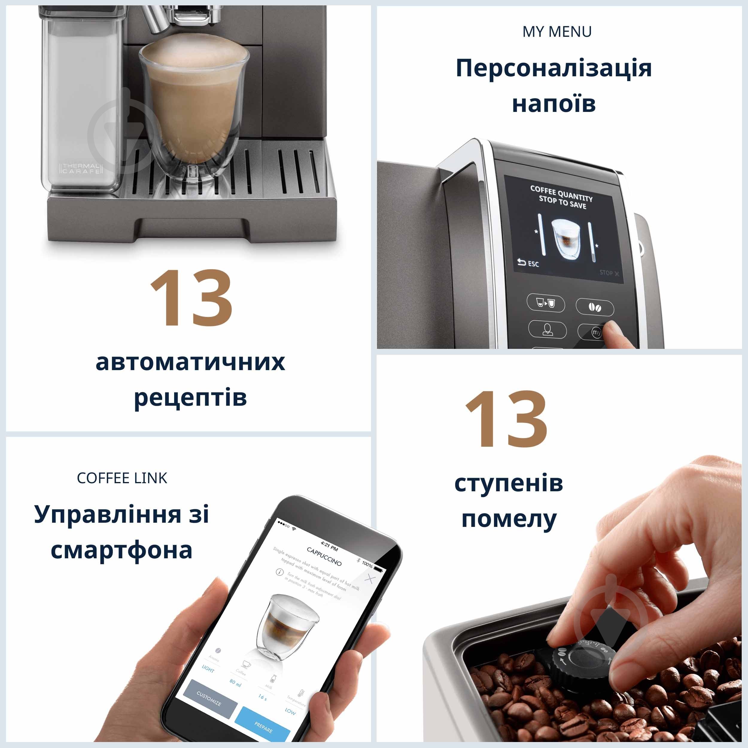 Кавомашина Delonghi ECAM370.95.T DINAMICA plus - фото 3