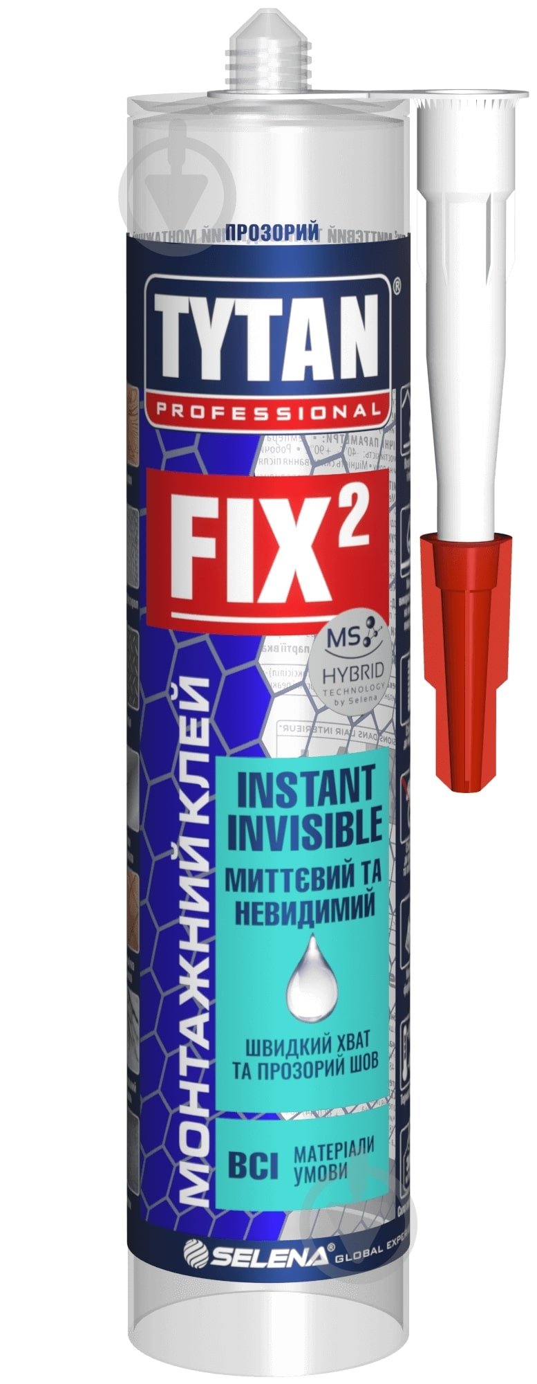 Клей монтажний Tytan FIX² Миттєвий та Невидимий 290 мл прозорий - фото 1