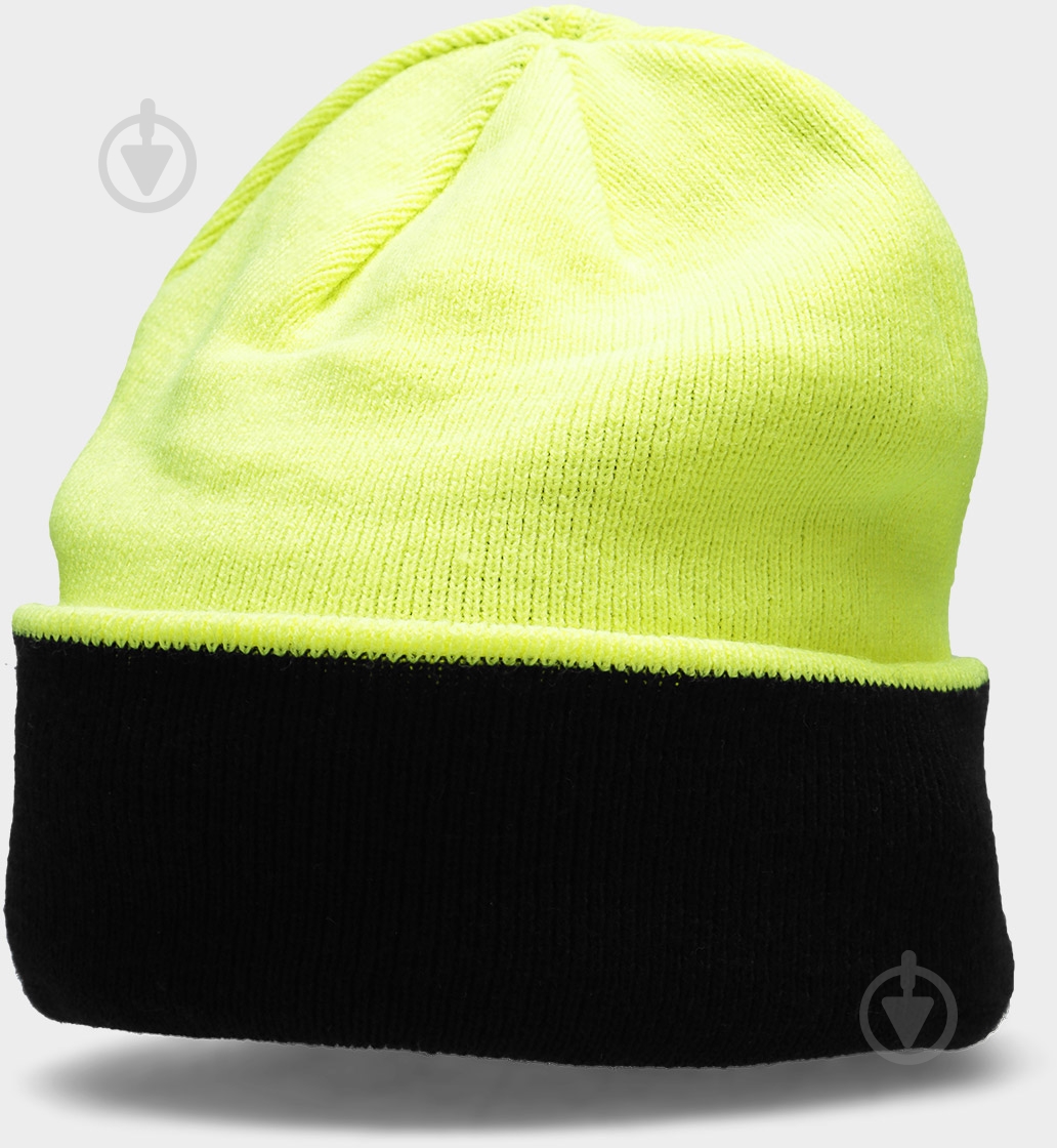 Шапка 4F D4Z21-CAM213-45N р.L черно-салатовый - фото 3