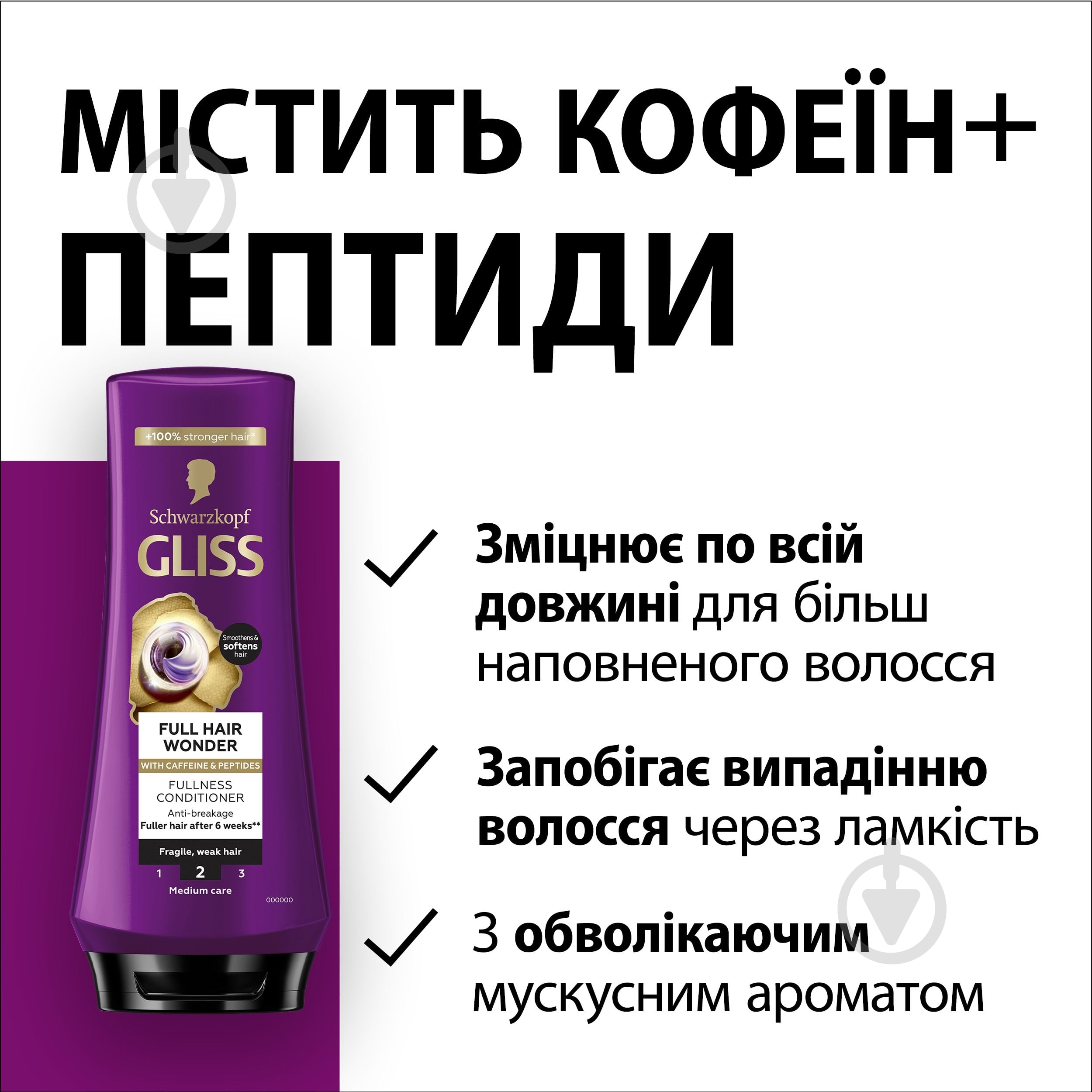 Бальзам GLISS Full Hair Wonder 200 мл - фото 4
