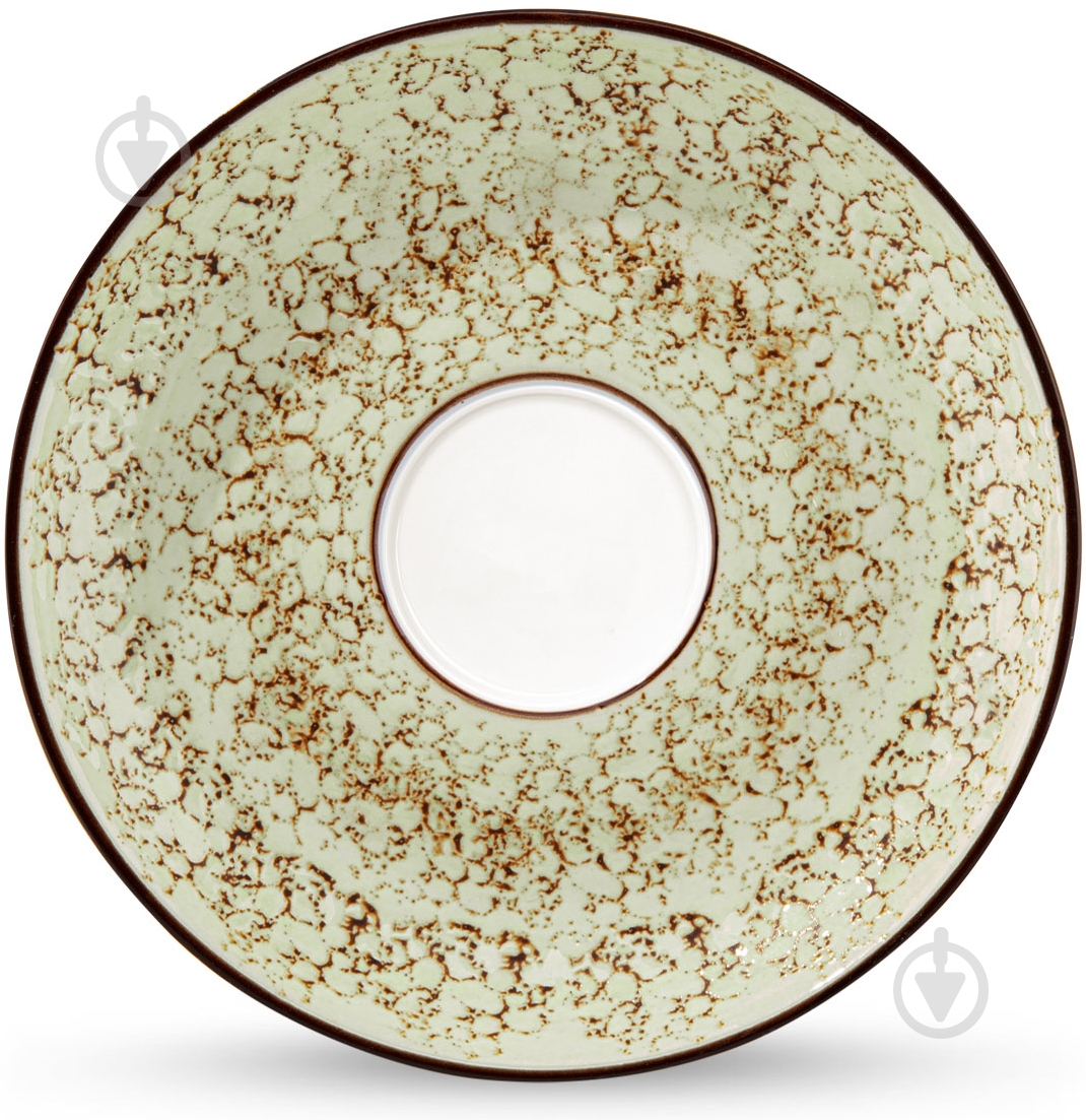 Блюдце Wilmax Splash Pistachio 15 см WL-667136/B - фото 1