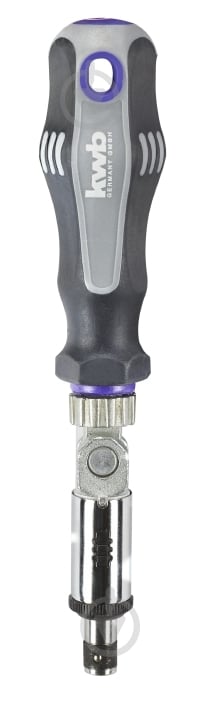 Отвертка-держатель бит KWB поворотная с трещоткой 200 мм 116210 - фото 1 Отвертка-держатель бит KWB поворотная с трещоткой 200 мм 116210 - фото 1