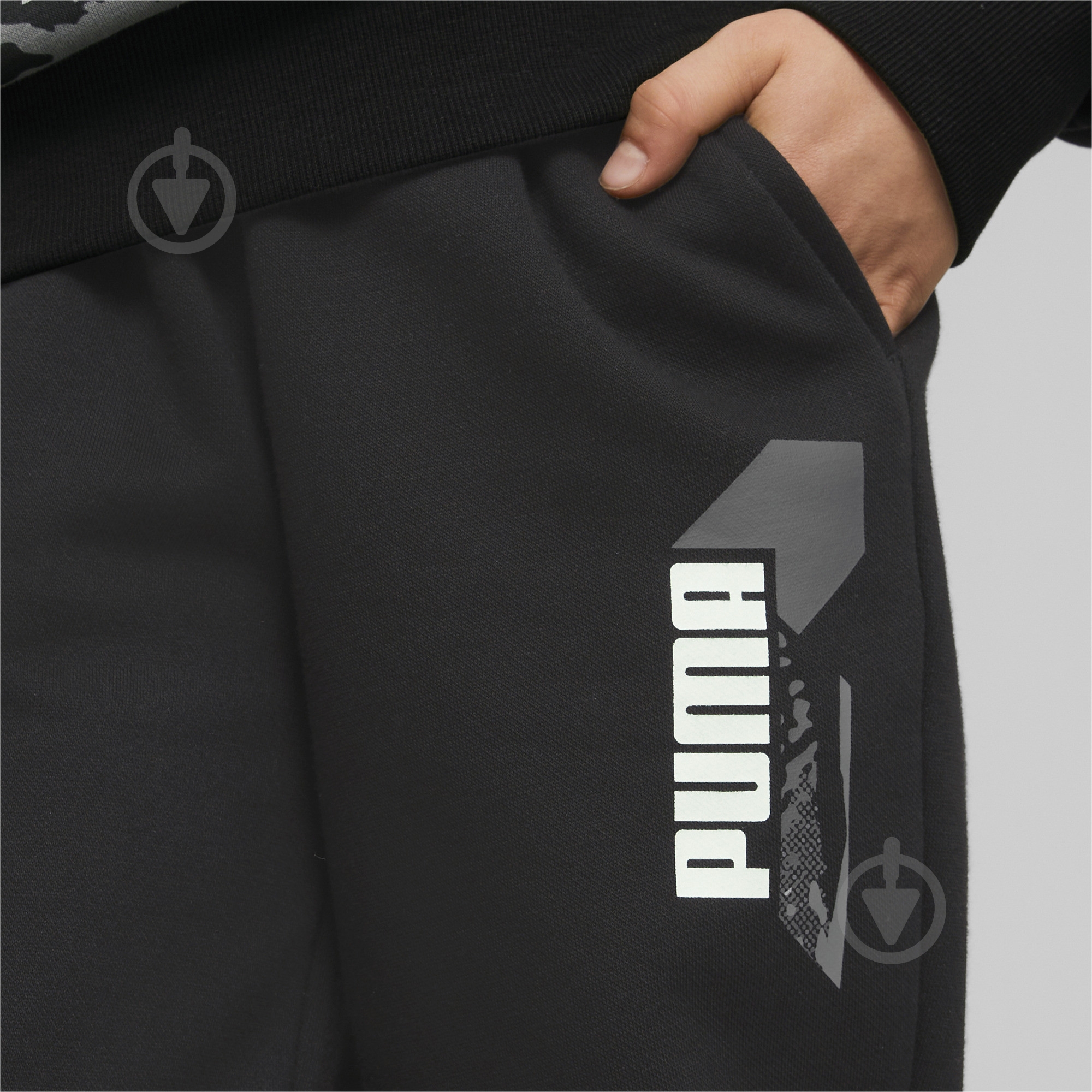 Брюки Puma ALPHA SWEATPANTS FL B 67010801 р. 164 черный - фото 5