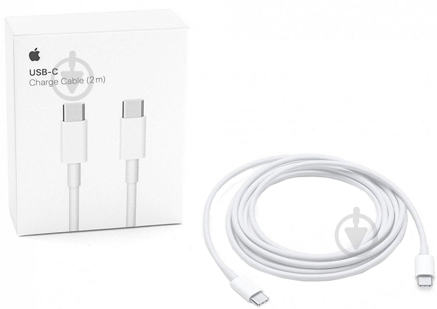 Кабель Apple USB Type-C – USB Type-C 2 м белый (MLL82ZM/A) USB-C charge cable (2m) - фото 5 Кабель Apple USB Type-C – USB Type-C 2 м белый (MLL82ZM/A) USB-C charge cable (2m) - фото 5