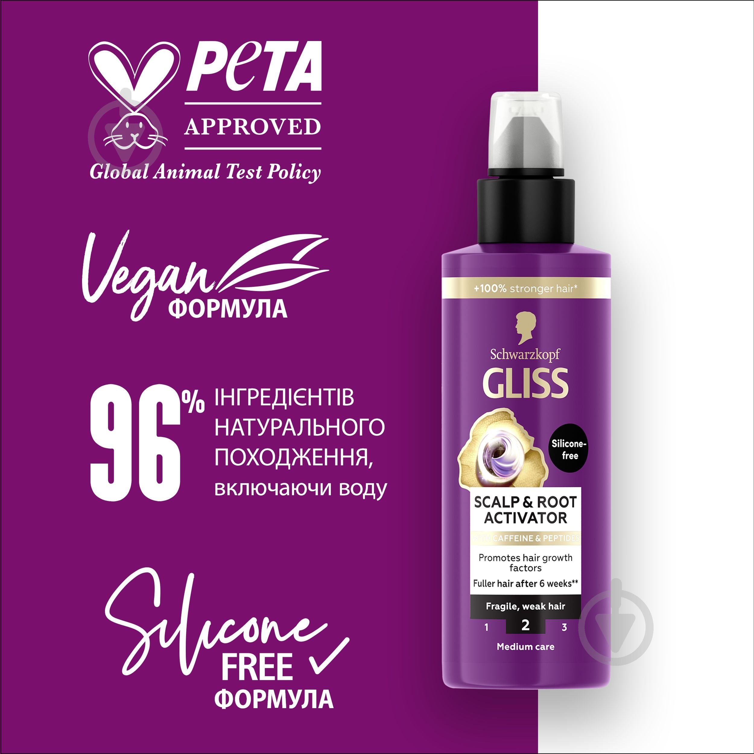 Сироватка GLISS Full Hair Wonder активатор для шкіри голови та коренів волосся 100 мл - фото 6 Сироватка GLISS Full Hair Wonder активатор для шкіри голови та коренів волосся 100 мл - фото 6