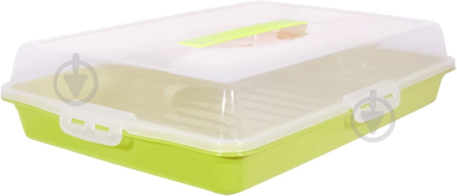 Тортовница Алеана Бета оливкова - фото 1