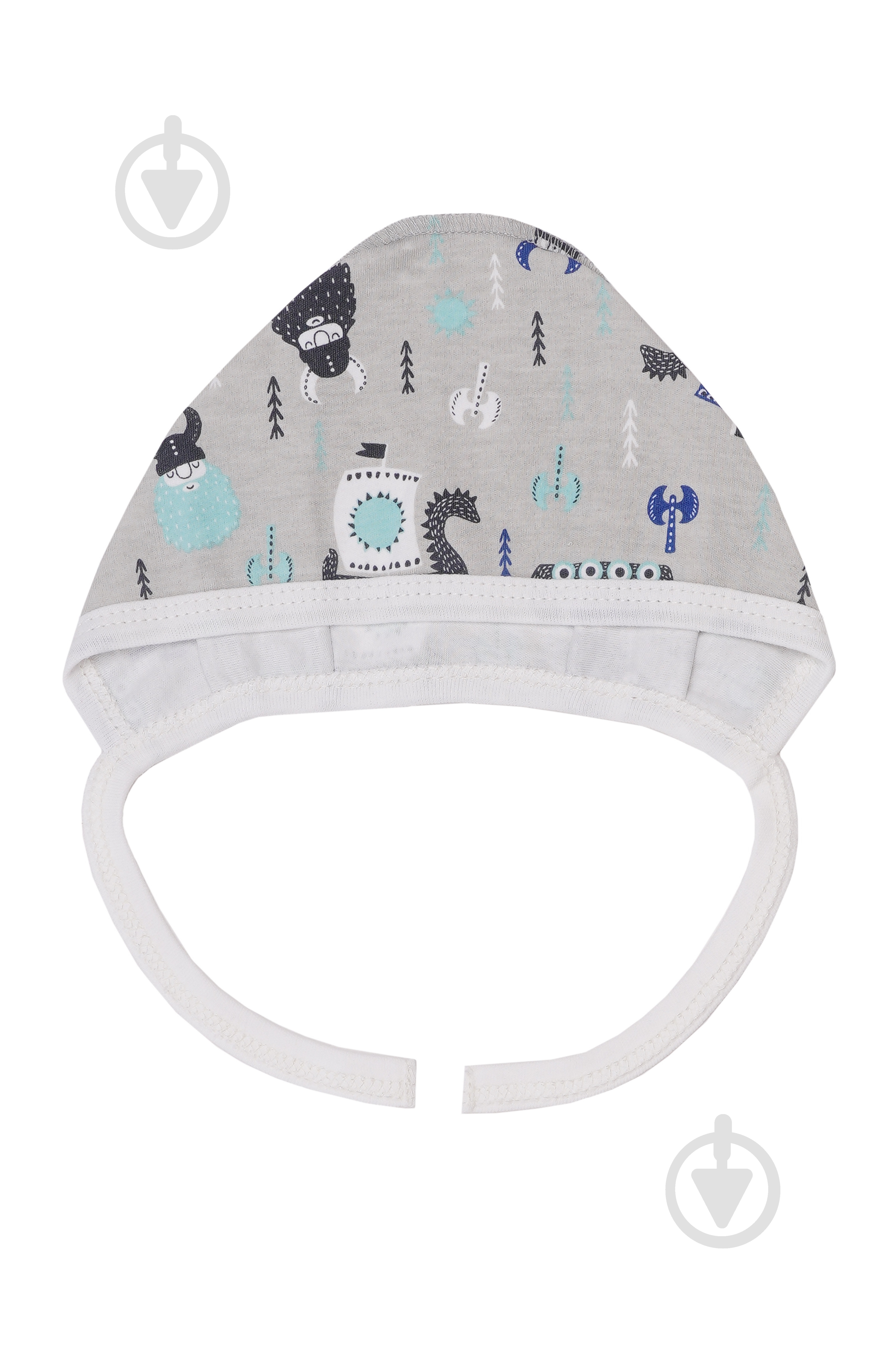 Чепчик детский ТМ Софія Vikings р.38 серый 294138 - фото 1