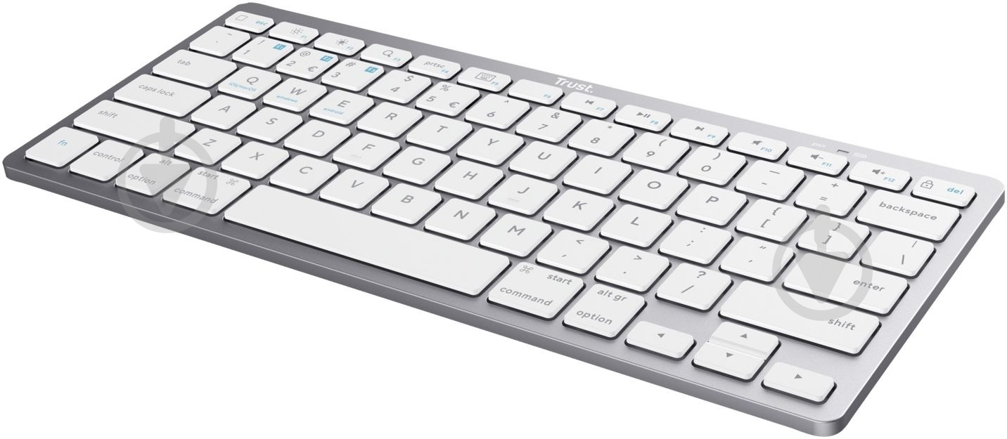 Клавиатура Trust BASICS BT EN/UKR (25486_TRUST) white - фото 3
