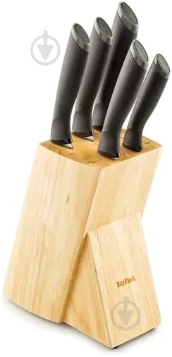 Набор ножей Tefal с подставкой 5 предметов K221SA04 - фото 1 Набор ножей Tefal с подставкой 5 предметов K221SA04 - фото 1