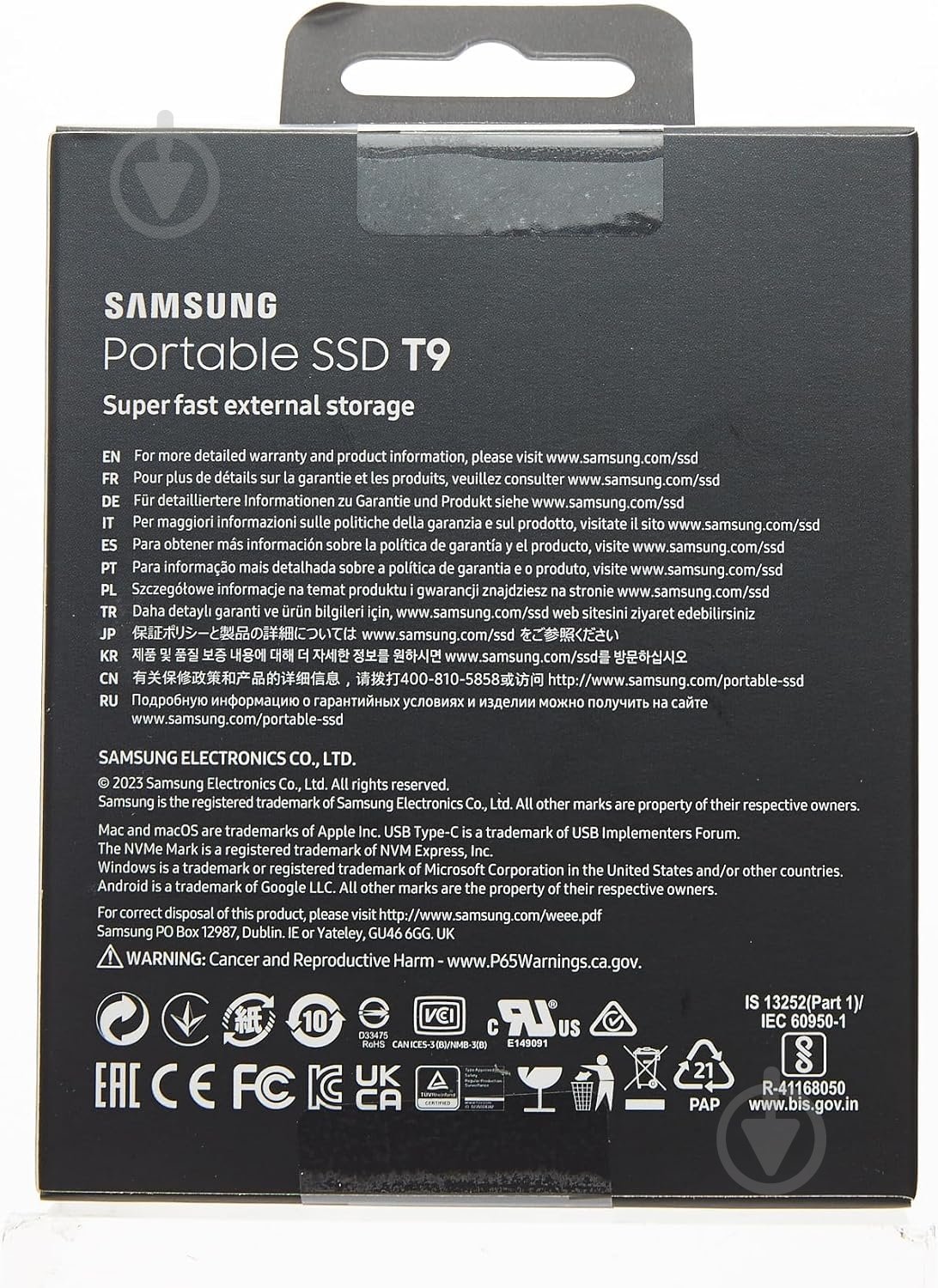 SSD-накопичувач Samsung T9 Shield 4000GB USB Type-C 3D NAND (MU-PG4T0B/EU) - фото 6 SSD-накопичувач Samsung T9 Shield 4000GB USB Type-C 3D NAND (MU-PG4T0B/EU) - фото 6