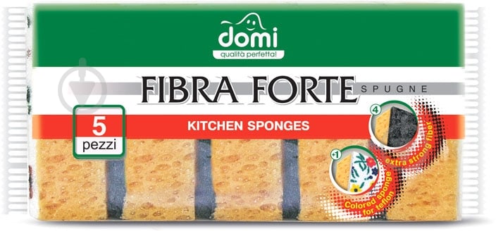 Губка для посуду Domi для кухні 5 шт. - фото 1