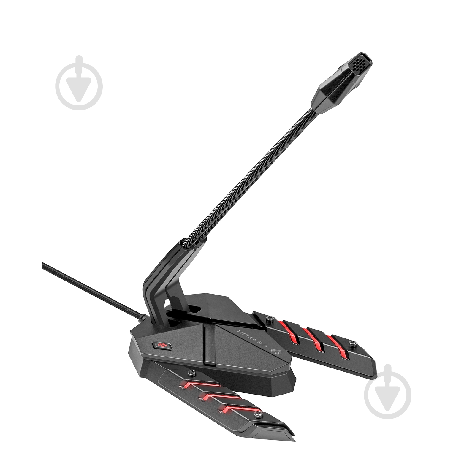Мікрофон Vertux Streamer-3 LED, USB Black - фото 1