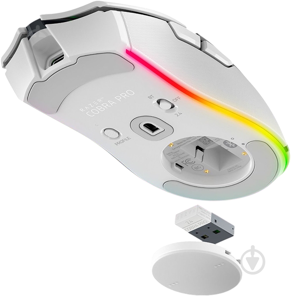 Мышь Razer Cobra Pro RGB white (RZ01-04660200-R3G1) - фото 7 Мышь Razer Cobra Pro RGB white (RZ01-04660200-R3G1) - фото 7