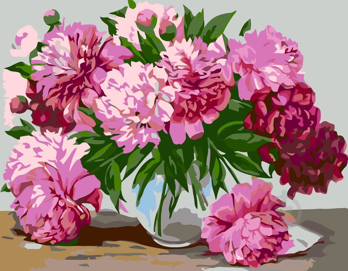 Картина по номерам Нежные пионы Rosa Start - фото 1