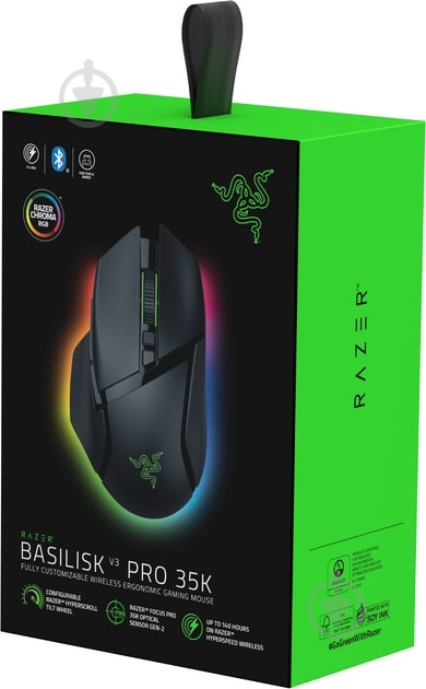 Мишка Razer Basilisk V3 Pro 35K RGB USB-A/WL/BT black (RZ01-05240100-R3G1) - фото 9