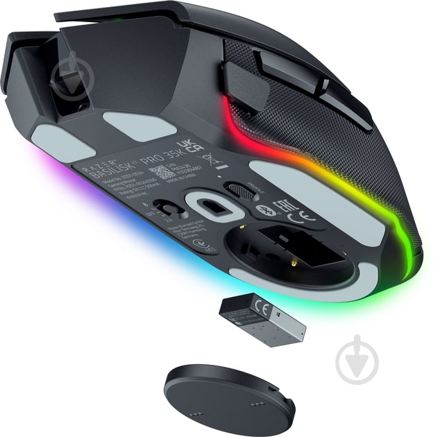 Мишка Razer Basilisk V3 Pro 35K RGB USB-A/WL/BT black (RZ01-05240100-R3G1) - фото 7